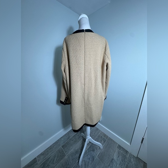 Pomander Place Tan Coco Tweed Bow Dress Size XXXL - Picture 9 of 15